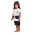 Girls summer pajama set Giraffe t-shirt + Black shorts